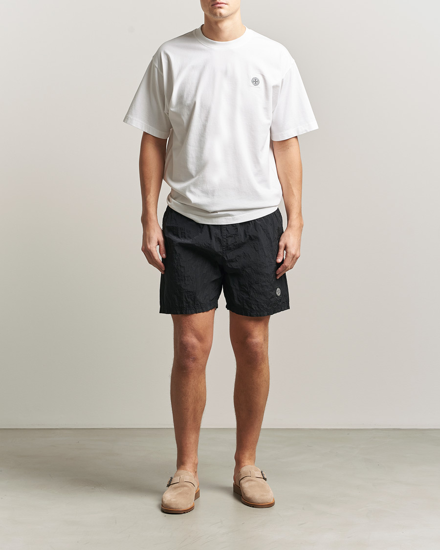 Herr | Badbyxor | Stone Island | Nylon Metal Econyl Swimshorts Black
