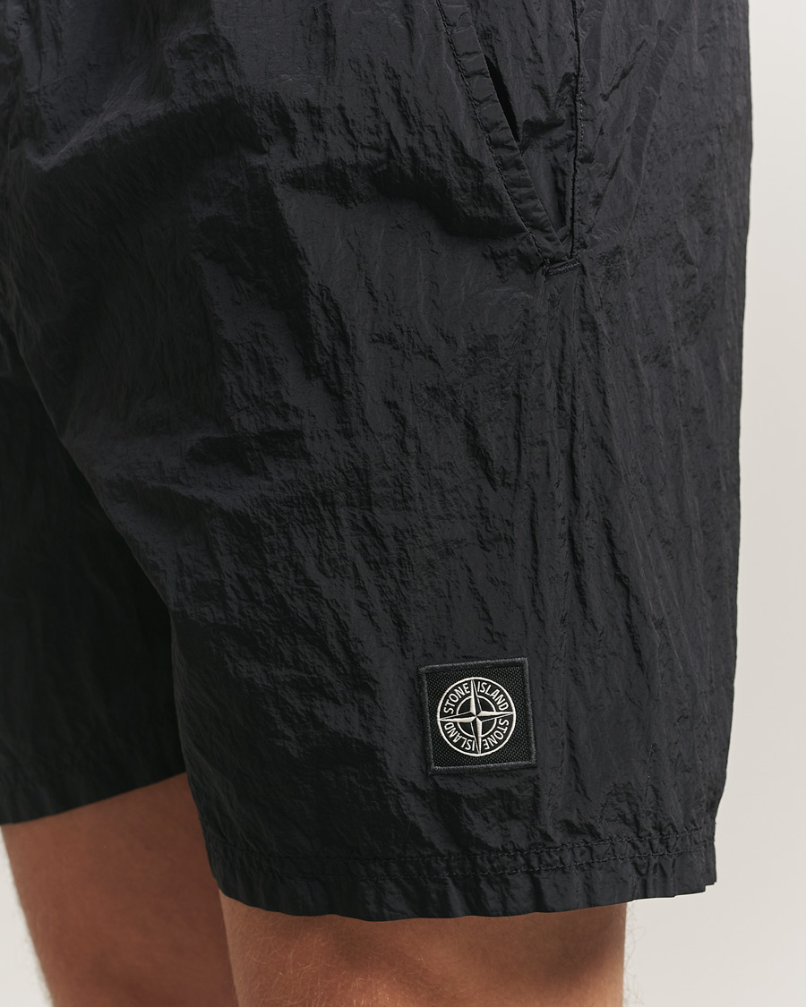 Herr | Badbyxor | Stone Island | Nylon Metal Econyl Swimshorts Black