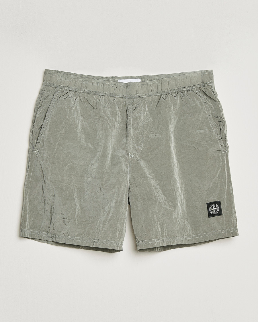 Herr | Badbyxor | Stone Island | Nylon Metal Econyl Swimshorts Pearl Grey