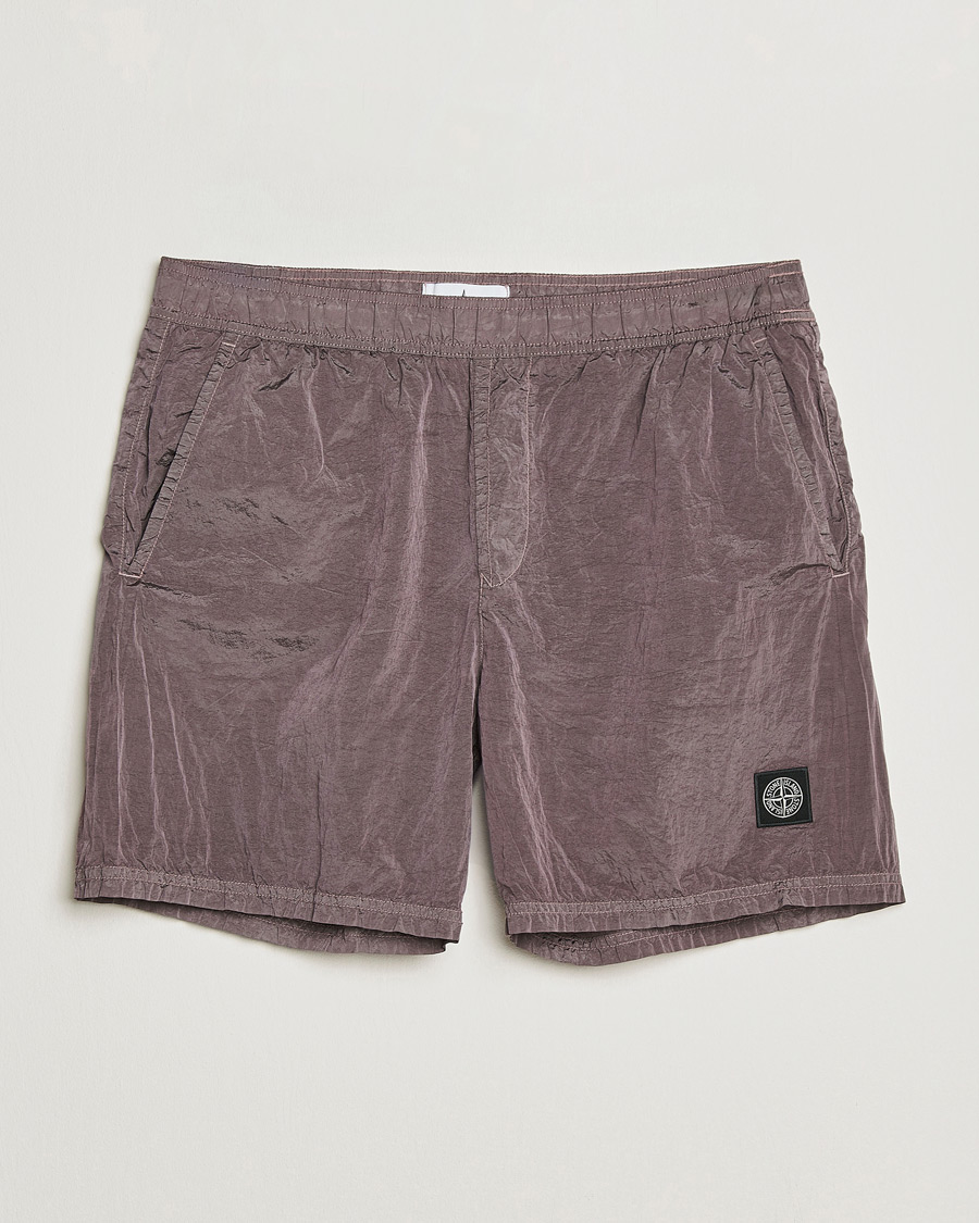 Herr | Badbyxor | Stone Island | Nylon Metal Econyl Swimshorts Purple Grey