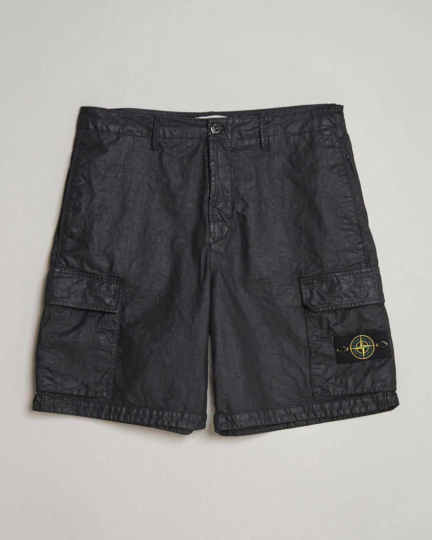 Herr | Shorts | Stone Island | Nylon Panama Cargo Shorts Black