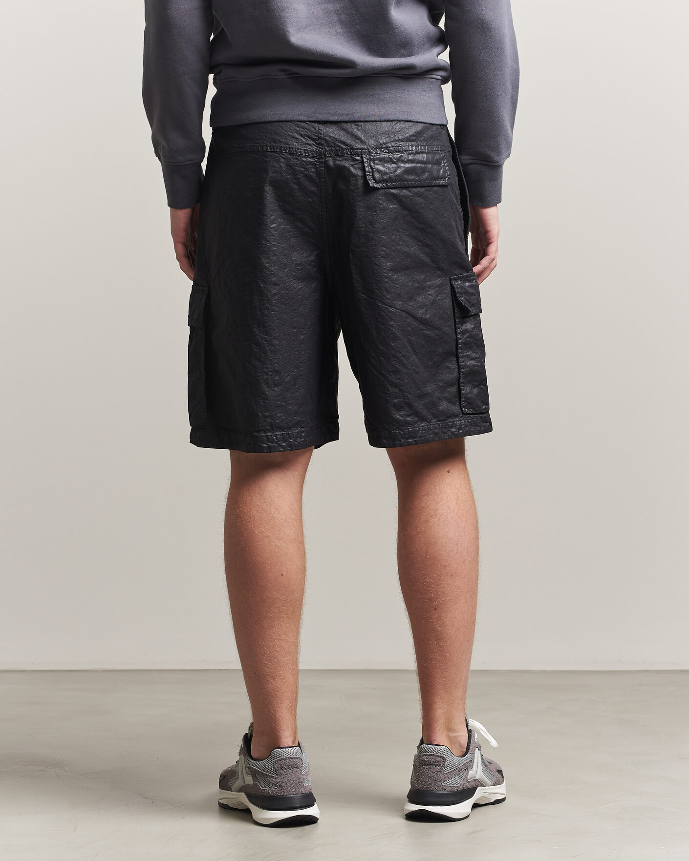 Herr | Shorts | Stone Island | Nylon Panama Cargo Shorts Black