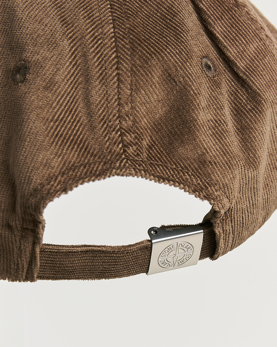 Herr | Hattar & kepsar | Stone Island | Micro Cord Cotton Cap Umber