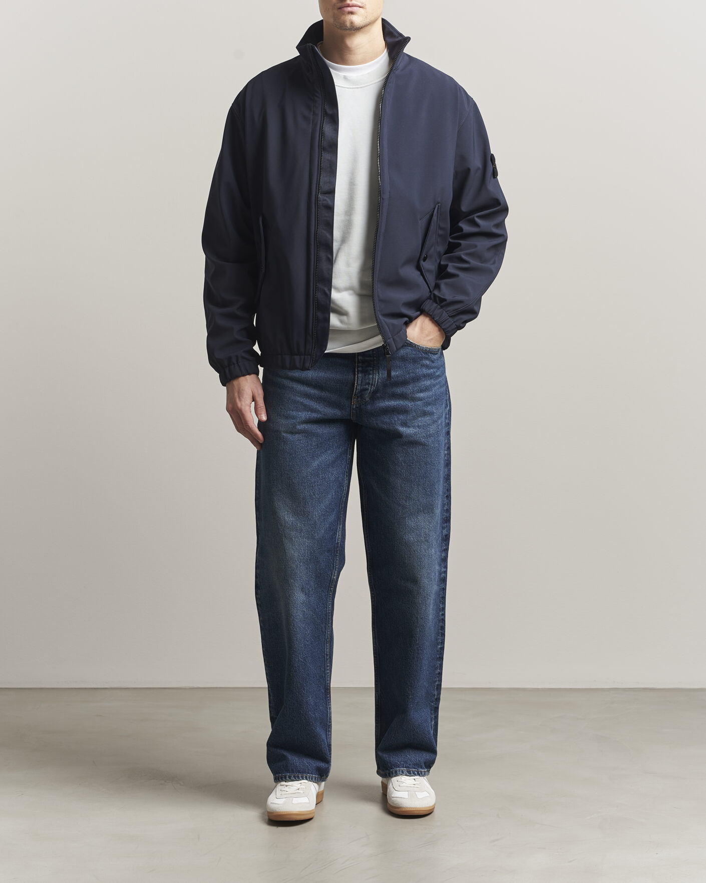 Herr | Jackor | Stone Island | Soft Shell Jacket Navy