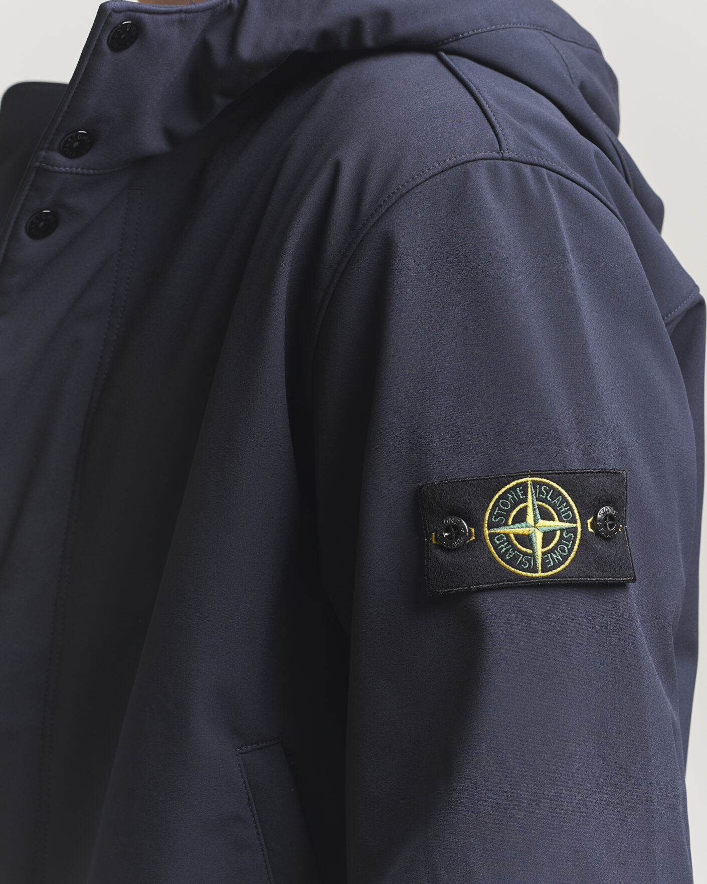 Herr | Jackor | Stone Island | Soft Shell Hooded Jacket Navy