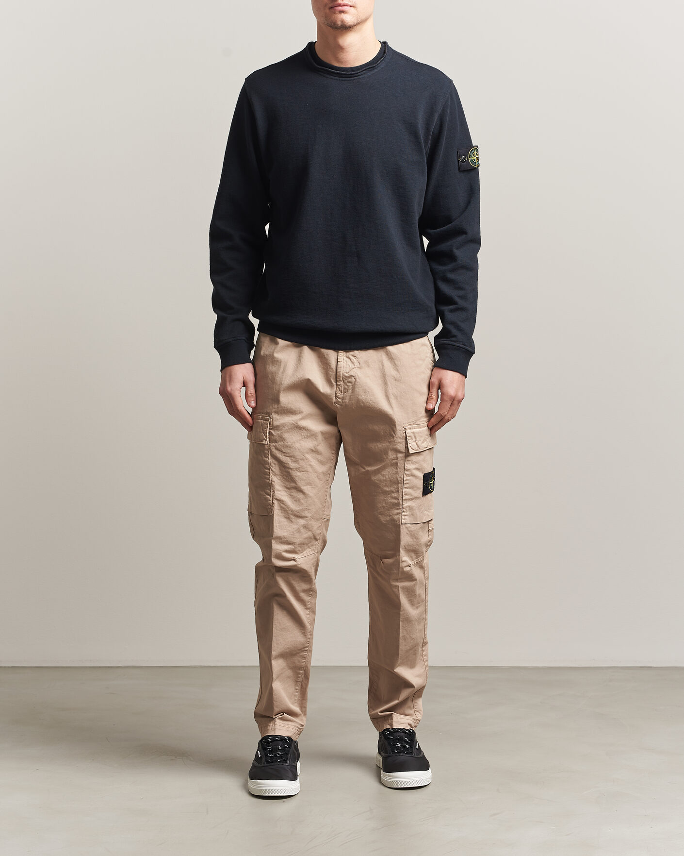 Herr | Tröjor | Stone Island | Old Dyed Cotton Sweatshirt Navy