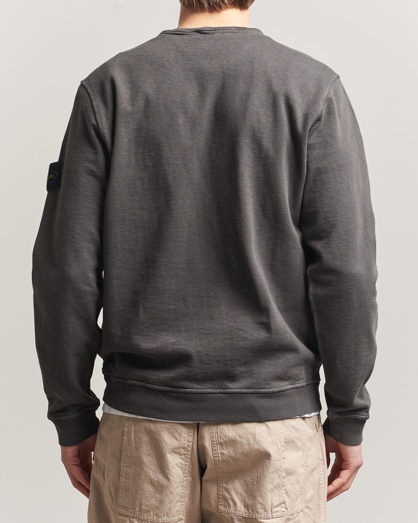Herr | Tröjor | Stone Island | Old Dyed Cotton Sweatshirt Charcoal