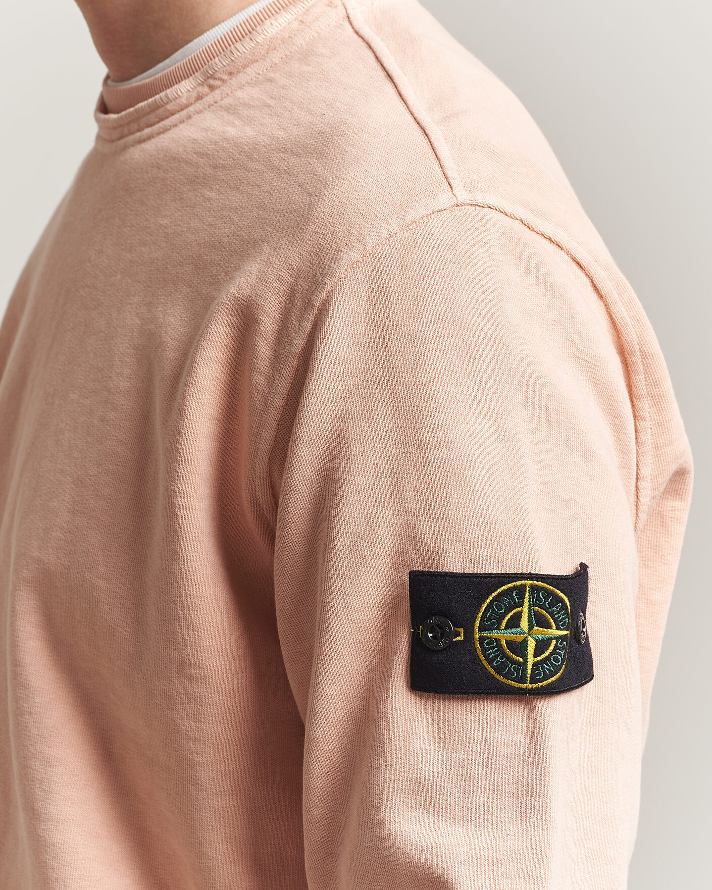 Herr | Tröjor | Stone Island | Old Dyed Cotton Sweatshirt Plaster Pink