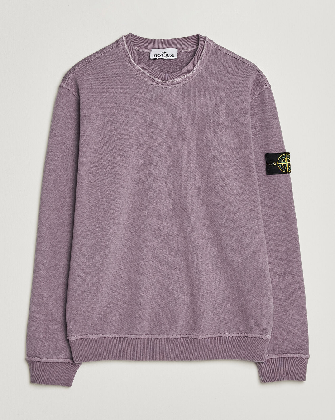 Herr | Tröjor | Stone Island | Old Dyed Cotton Sweatshirt Purple Grey