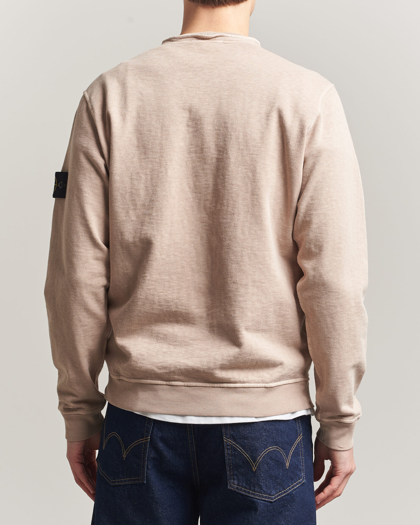 Herr | Tröjor | Stone Island | Old Dyed Cotton Sweatshirt Desert