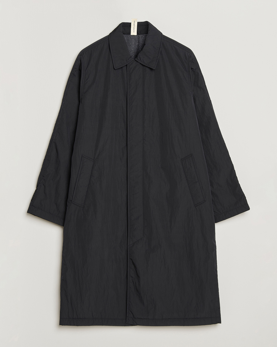 Herr | Jackor | Sunflower | Relaxed Nylon Coat Black