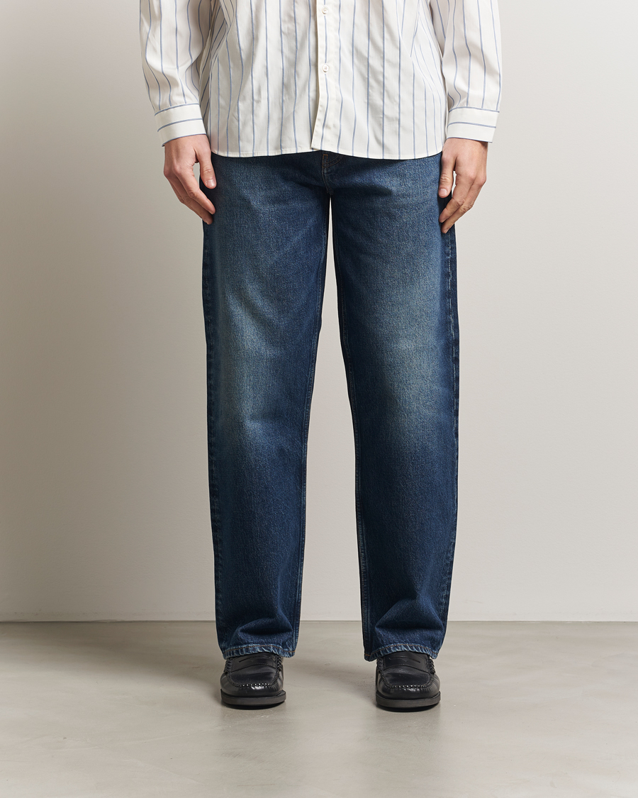 Herr | Jeans | Sunflower | Loose Jeans Dark Blue Worn