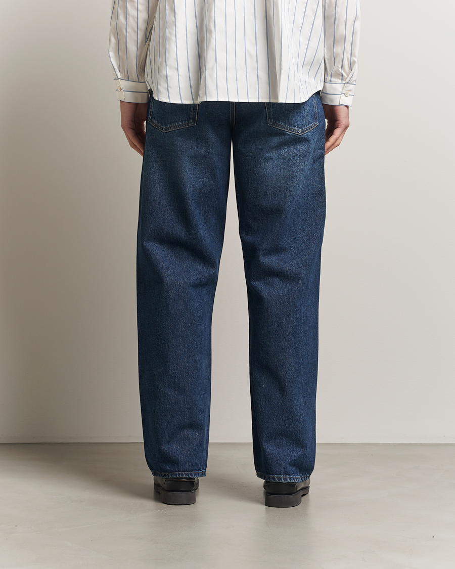 Herr | Jeans | Sunflower | Loose Jeans Dark Blue Worn