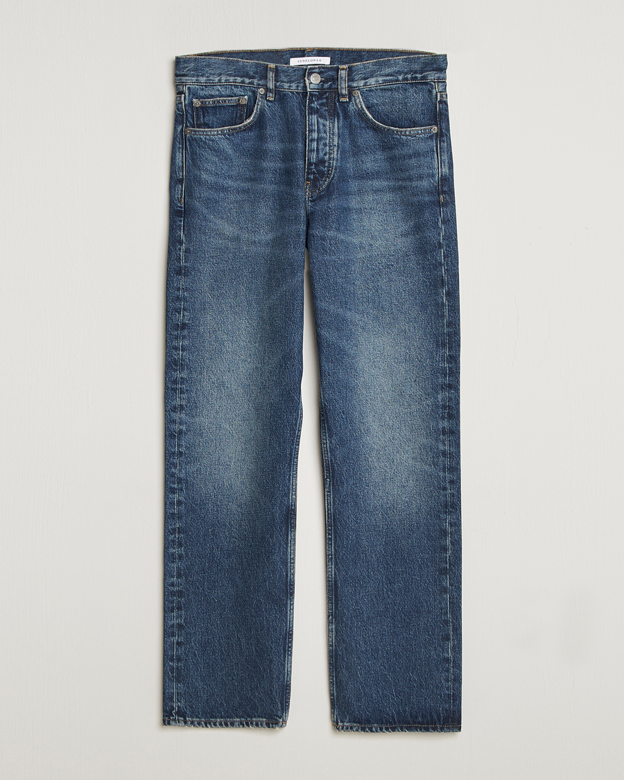 Herr | Byxor | Sunflower | Standard Jeans Dark Blue Worn