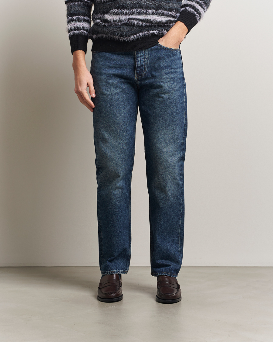 Herr | Byxor | Sunflower | Standard Jeans Dark Blue Worn