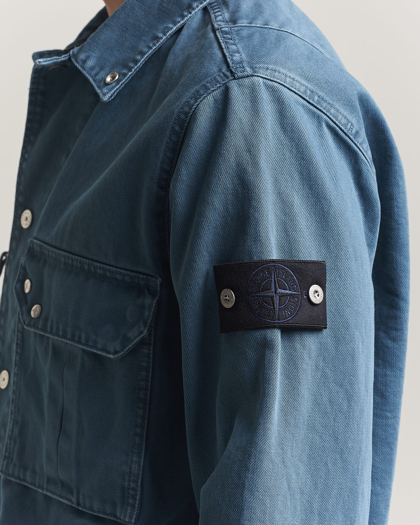 Herr | Skjortor | Stone Island | Denim Overshirt Indigo