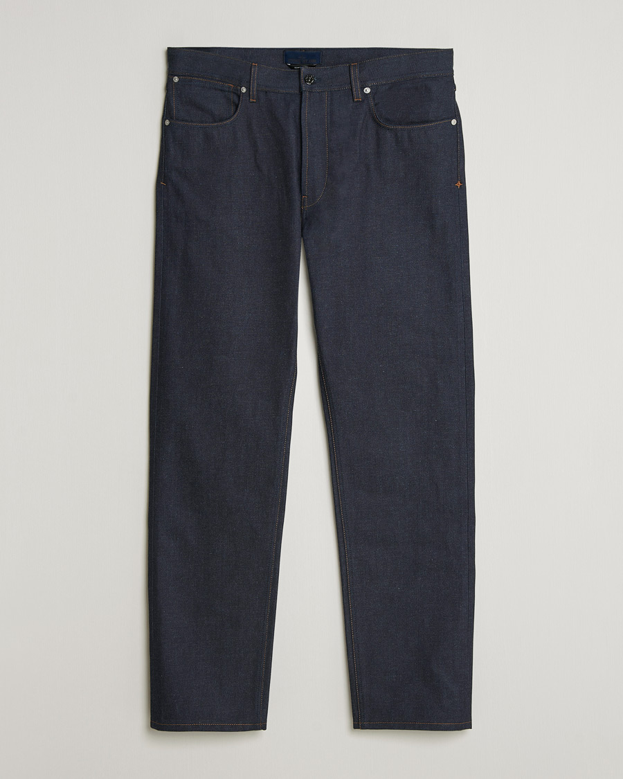 Herr | Jeans | Stone Island | Straight Fit Raw Denim Jeans Blue