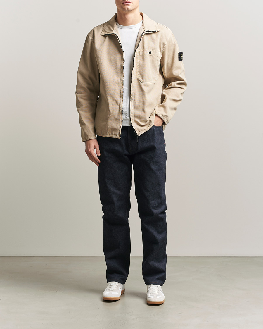 Herr | Jeans | Stone Island | Straight Fit Raw Denim Jeans Blue