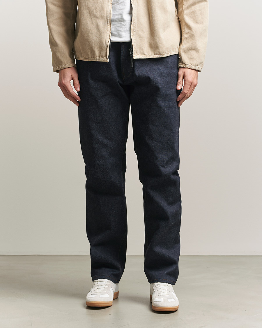 Herr | Jeans | Stone Island | Straight Fit Raw Denim Jeans Blue