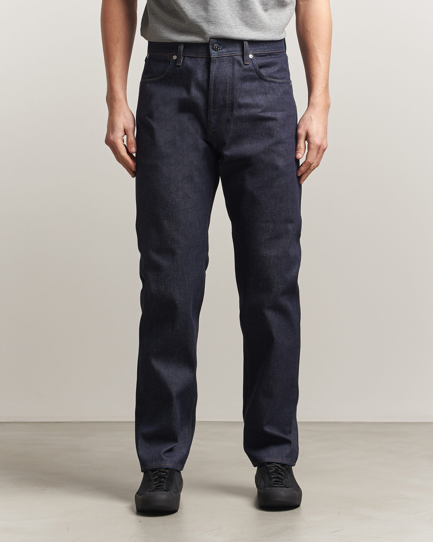 Herr | Byxor | Stone Island | Straight Fit Jeans Blue Raw