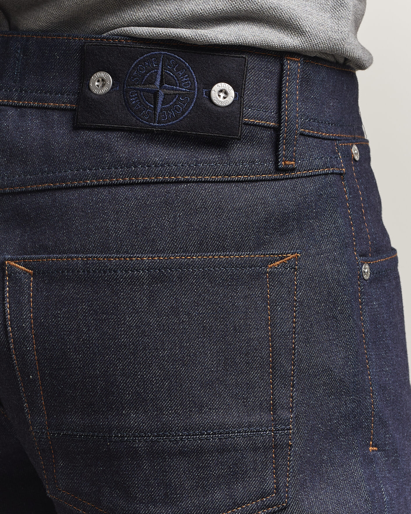 Herr | Byxor | Stone Island | Straight Fit Jeans Blue Raw
