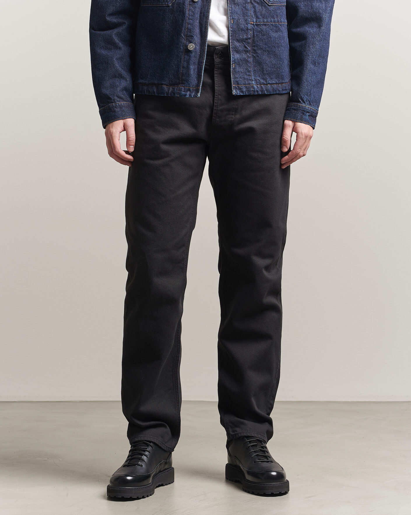 Herr | Jeans | Stone Island | Straight Fit Denim Jeans Black