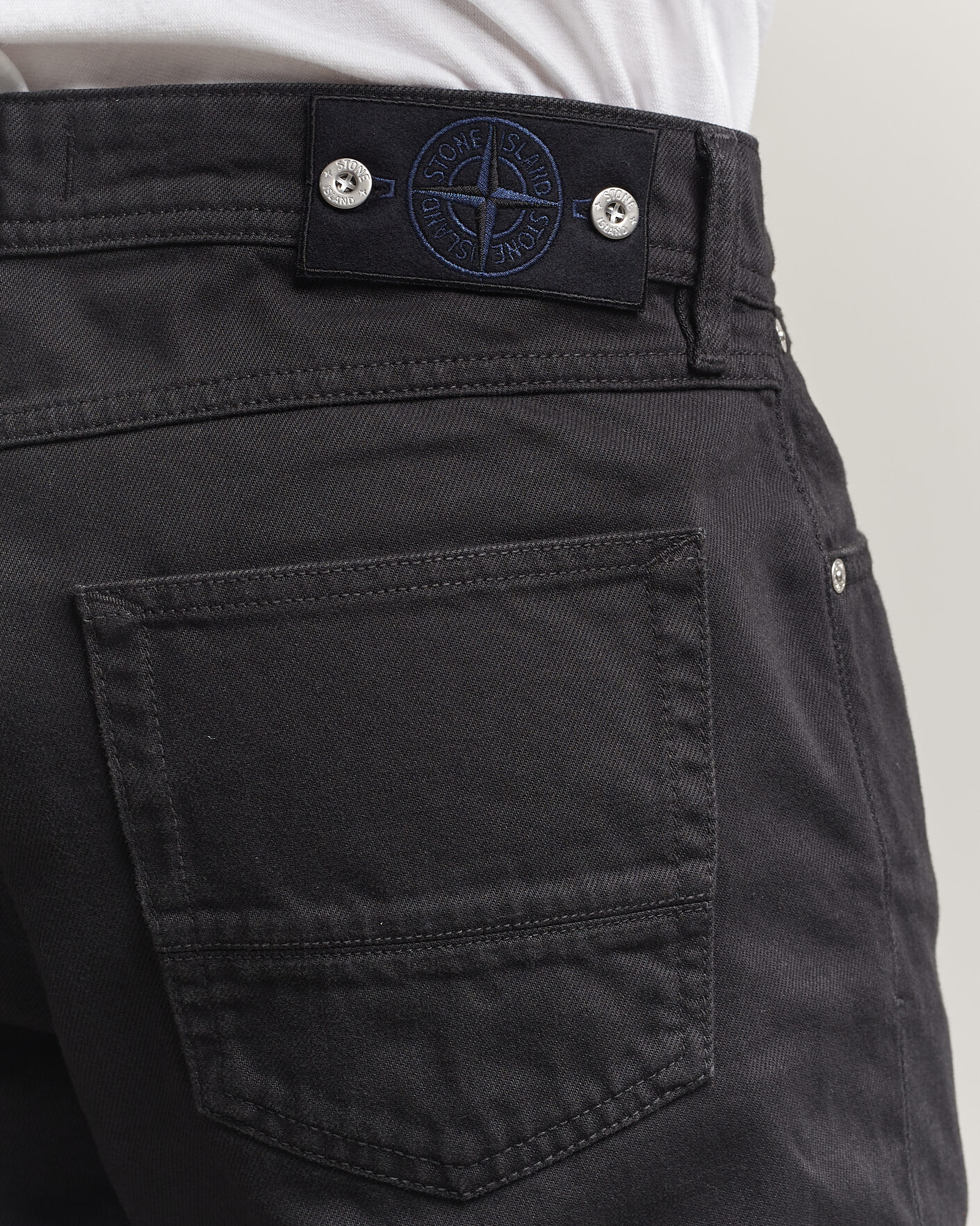 Herr | Jeans | Stone Island | Straight Fit Denim Jeans Black