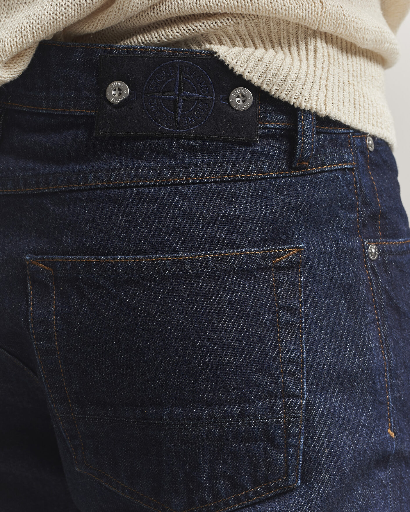 Herr | Jeans | Stone Island | Straight Fit Denim Jeans Blue Rinse