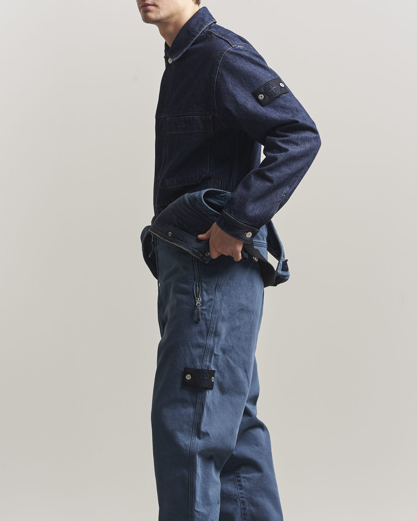 Herr | Jeans | Stone Island | Denim Overall Indigo