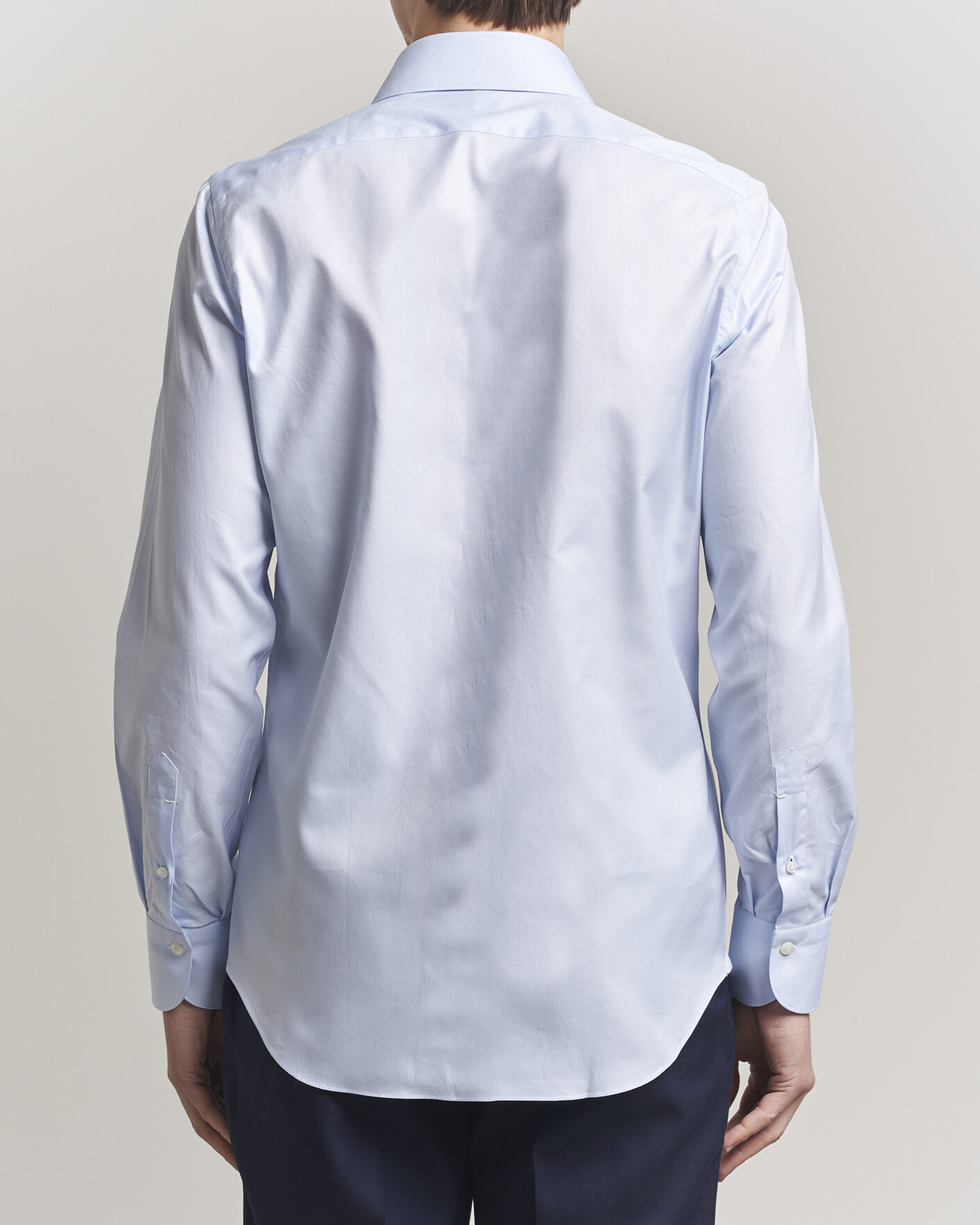 Herr | Skjortor | Finamore Napoli | Milano Slim Royal Oxford Dress Shirt Light Blue