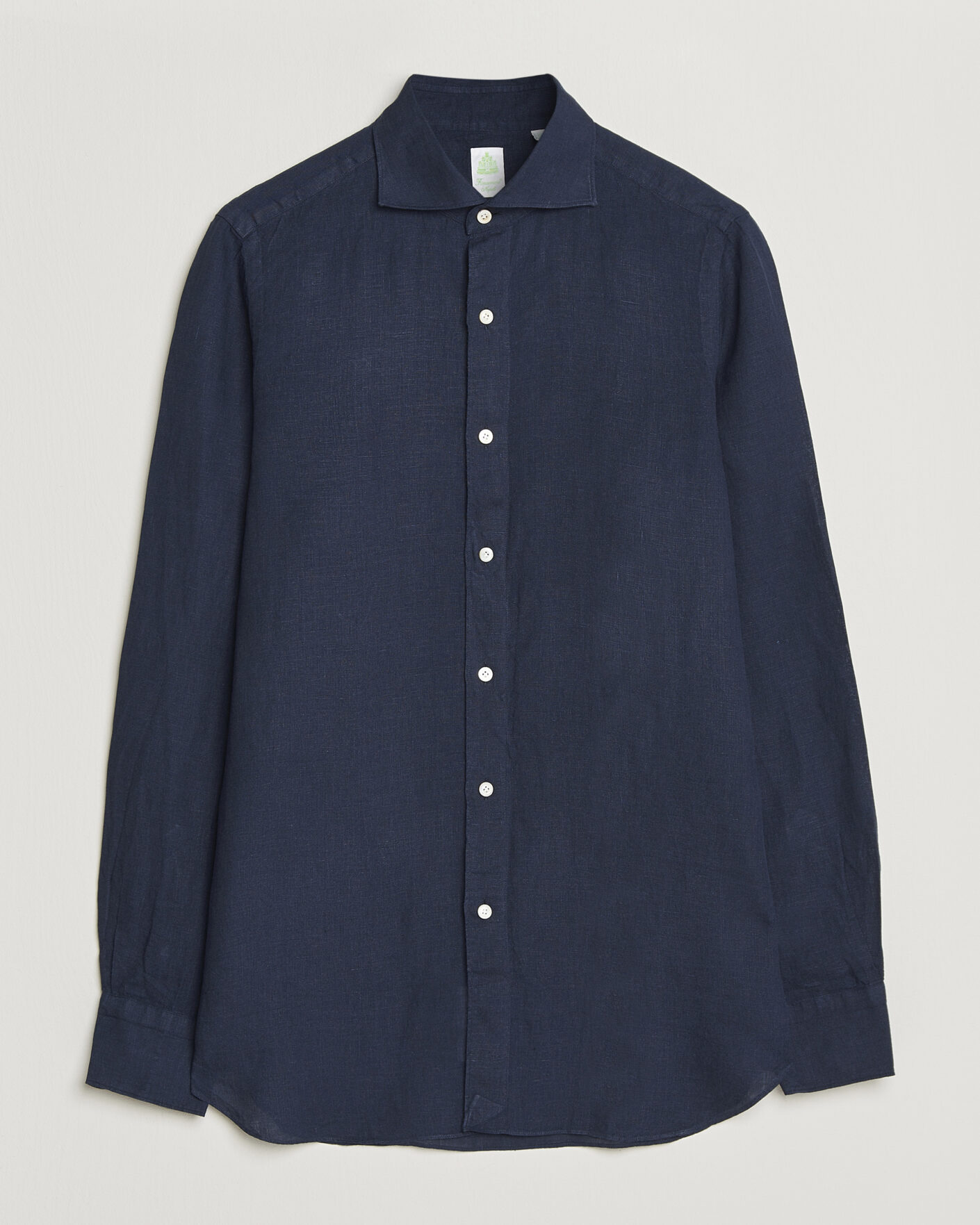 Herr | Skjortor | Finamore Napoli | Gaeta Linen Shirt Navy