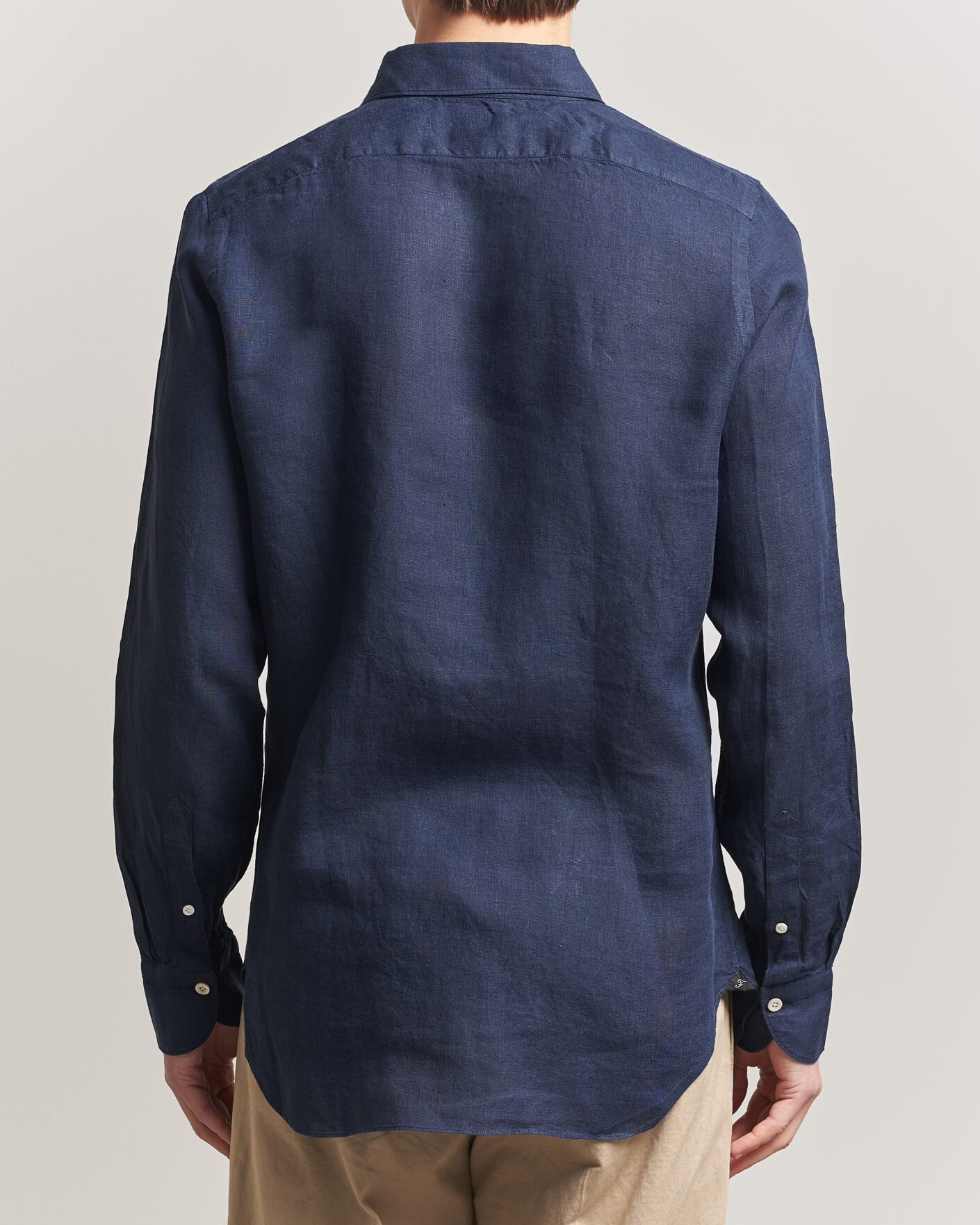Herr | Skjortor | Finamore Napoli | Gaeta Linen Shirt Navy