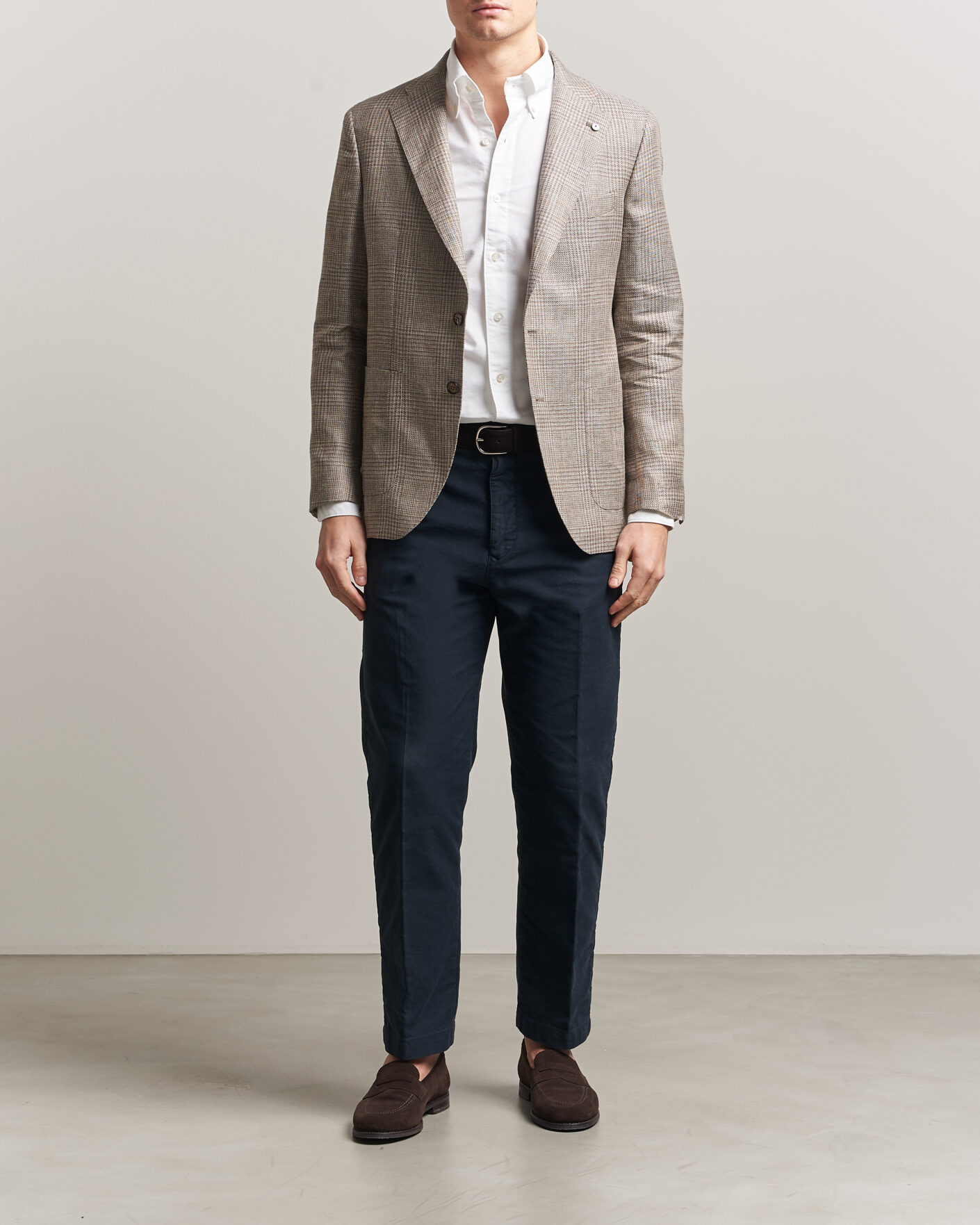 Herr | Skjortor | Finamore Napoli | Gaeta Oxford Button Down Shirt White