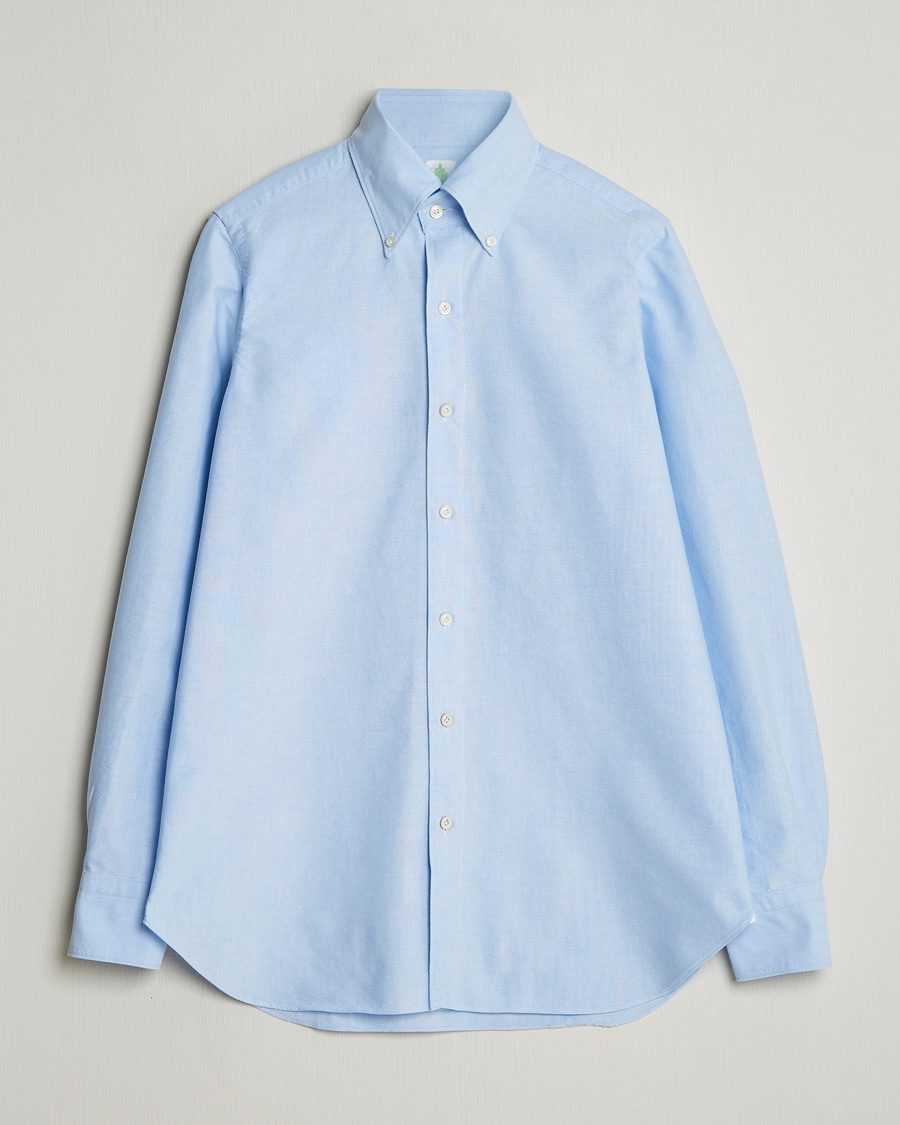 Herr | Skjortor | Finamore Napoli | Gaeta Oxford Button Down Shirt Light Blue