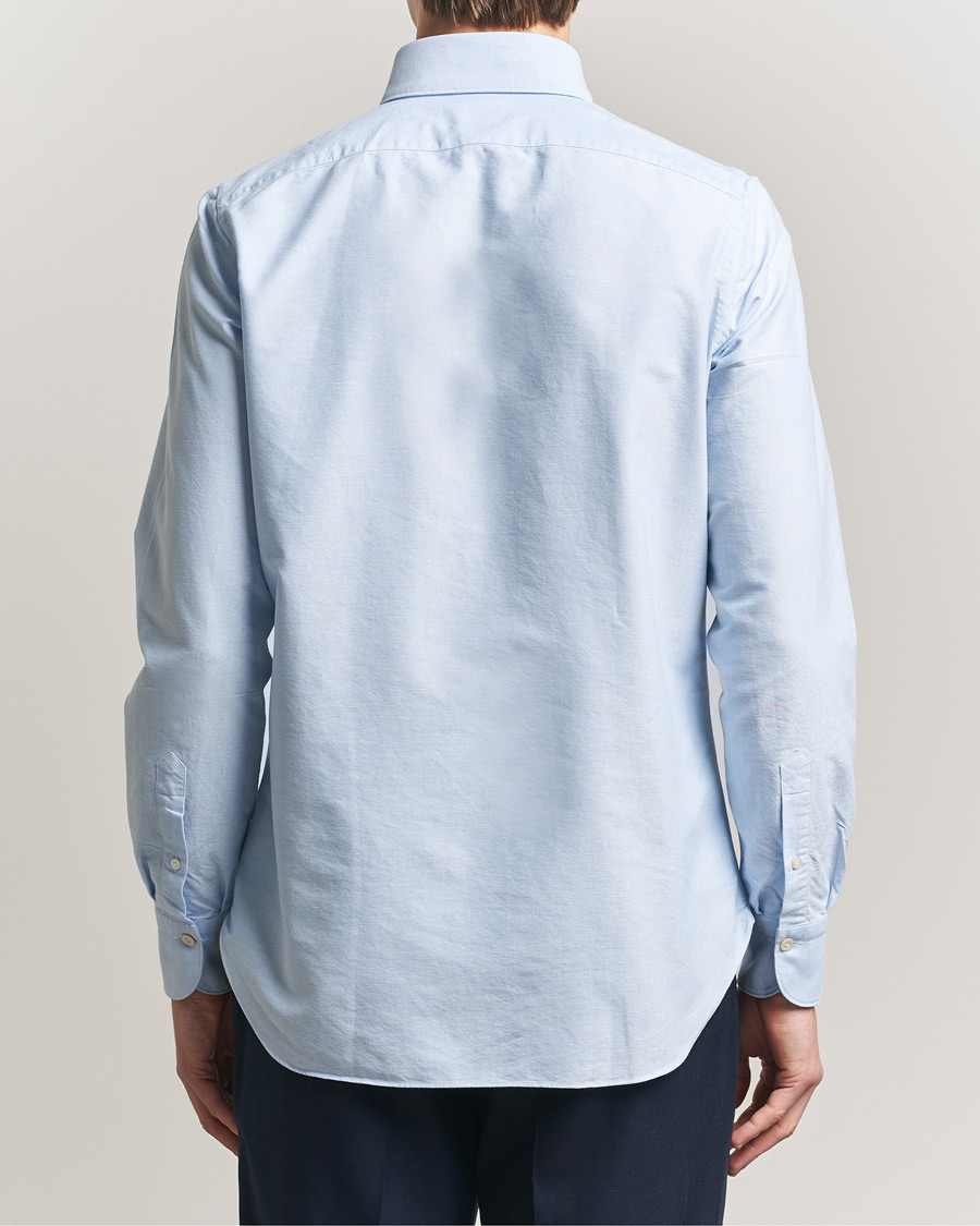 Herr | Skjortor | Finamore Napoli | Gaeta Oxford Button Down Shirt Light Blue