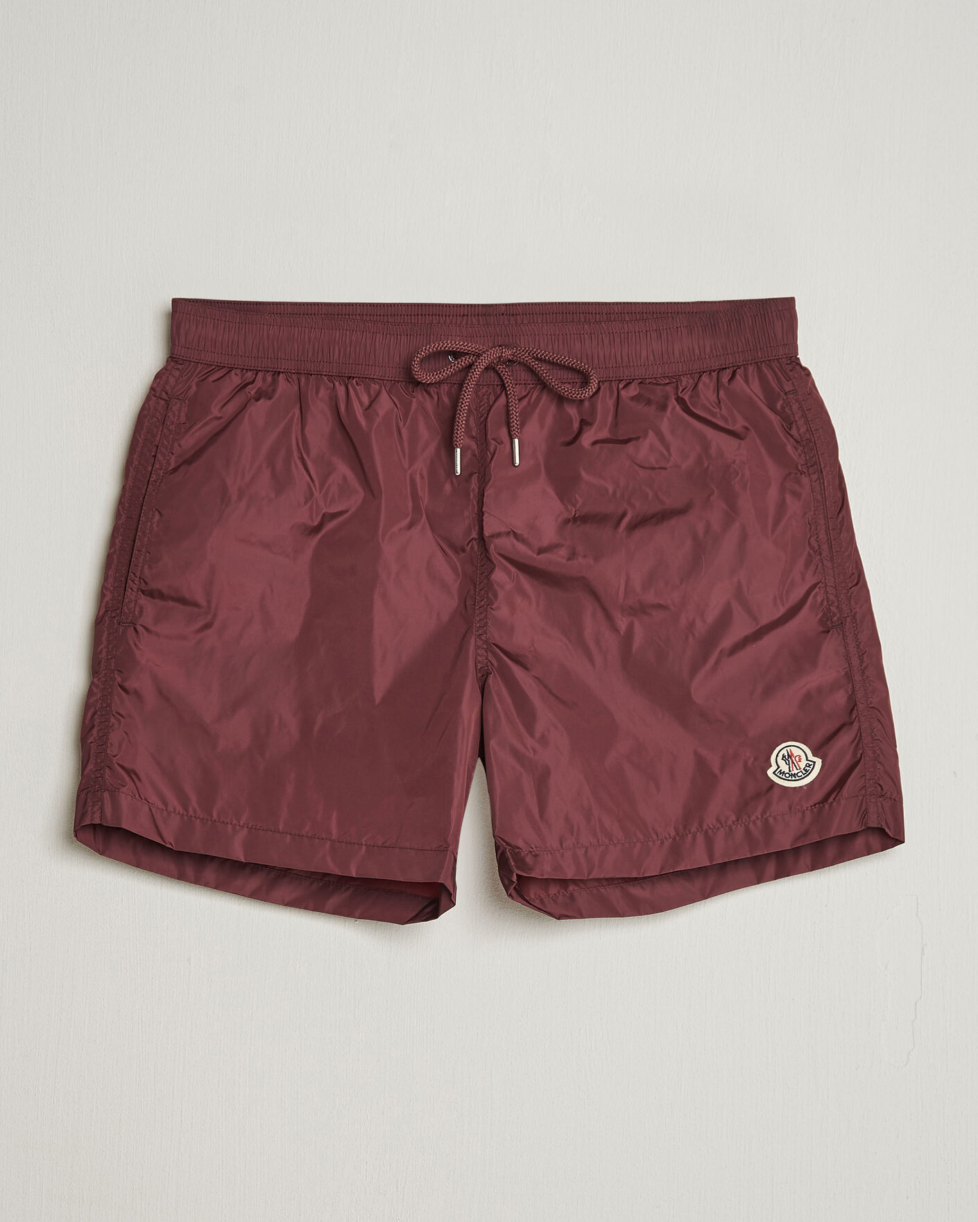 Herr | Badbyxor | Moncler | Nylon Swim Shorts Burgundy