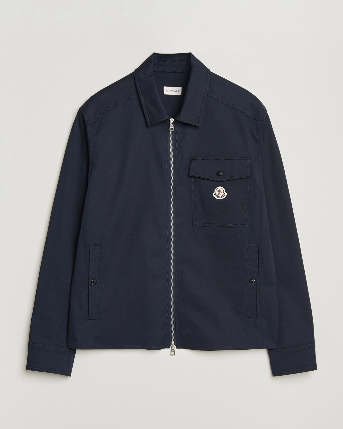 Herr | Skjortor | Moncler | Zip Overshirt Navy
