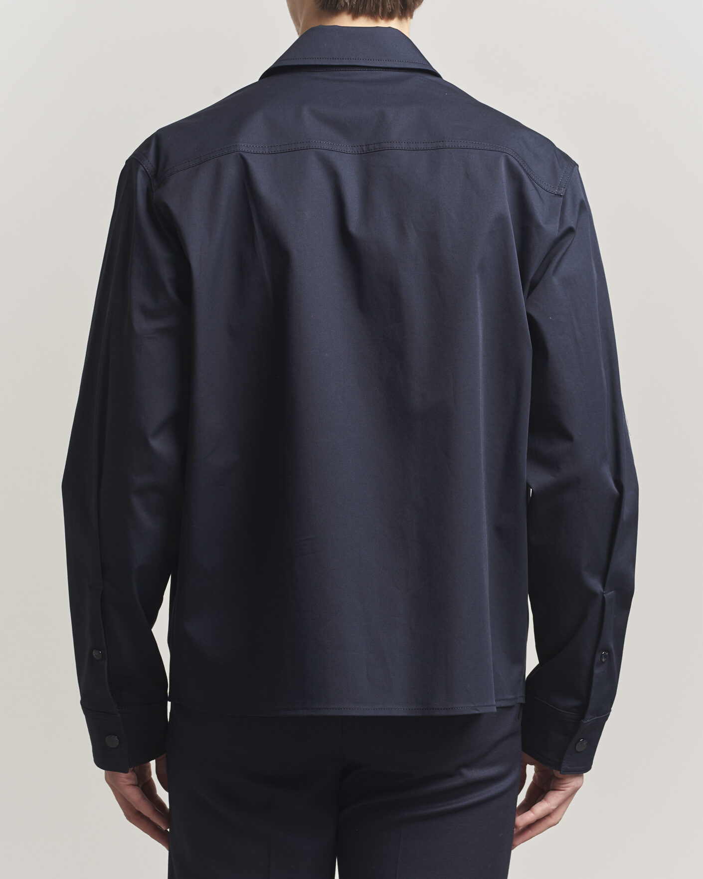 Herr | Skjortor | Moncler | Zip Overshirt Navy