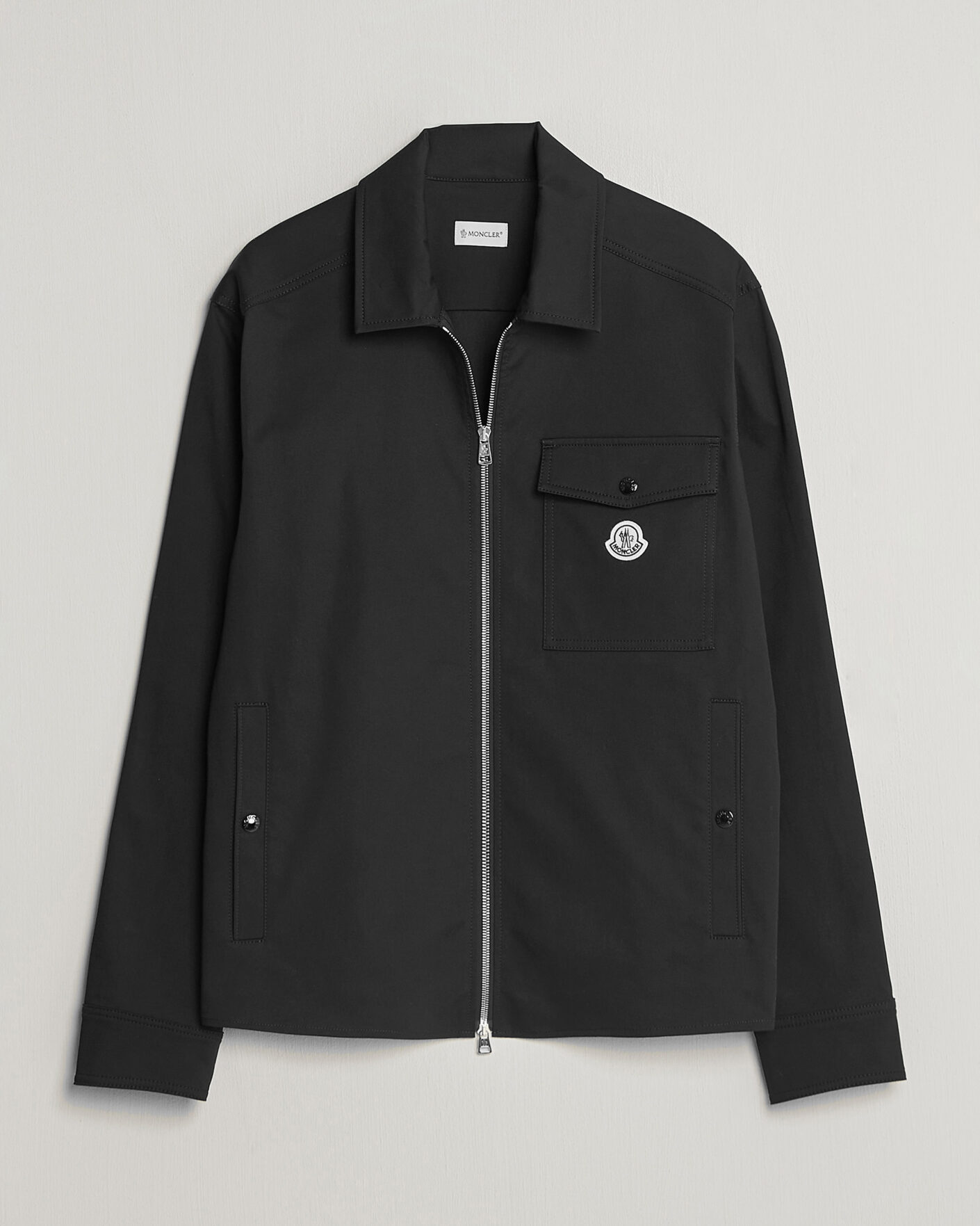 Herr | Skjortor | Moncler | Zip Overshirt Black