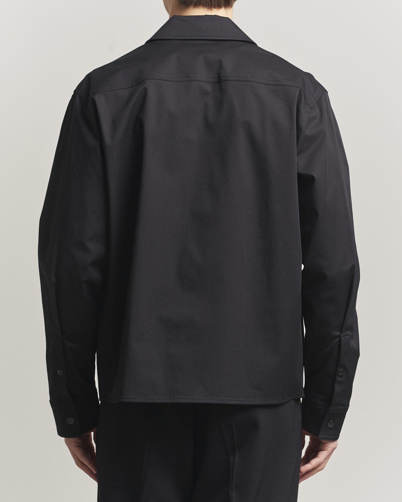 Herr | Skjortor | Moncler | Zip Overshirt Black