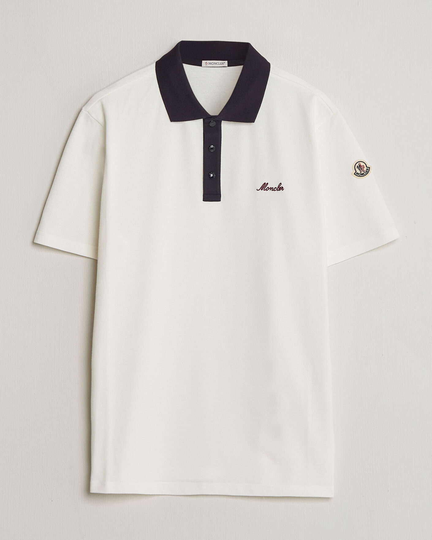 Herr | Pikéer | Moncler | Signature Logo Polo Off White