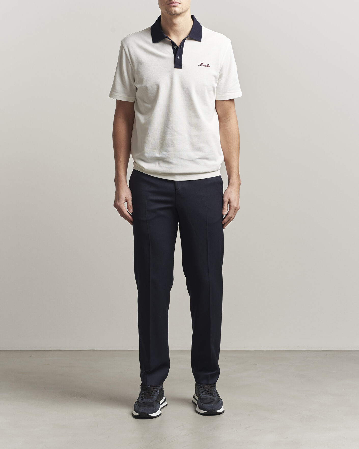 Herr | Pikéer | Moncler | Signature Logo Polo Off White