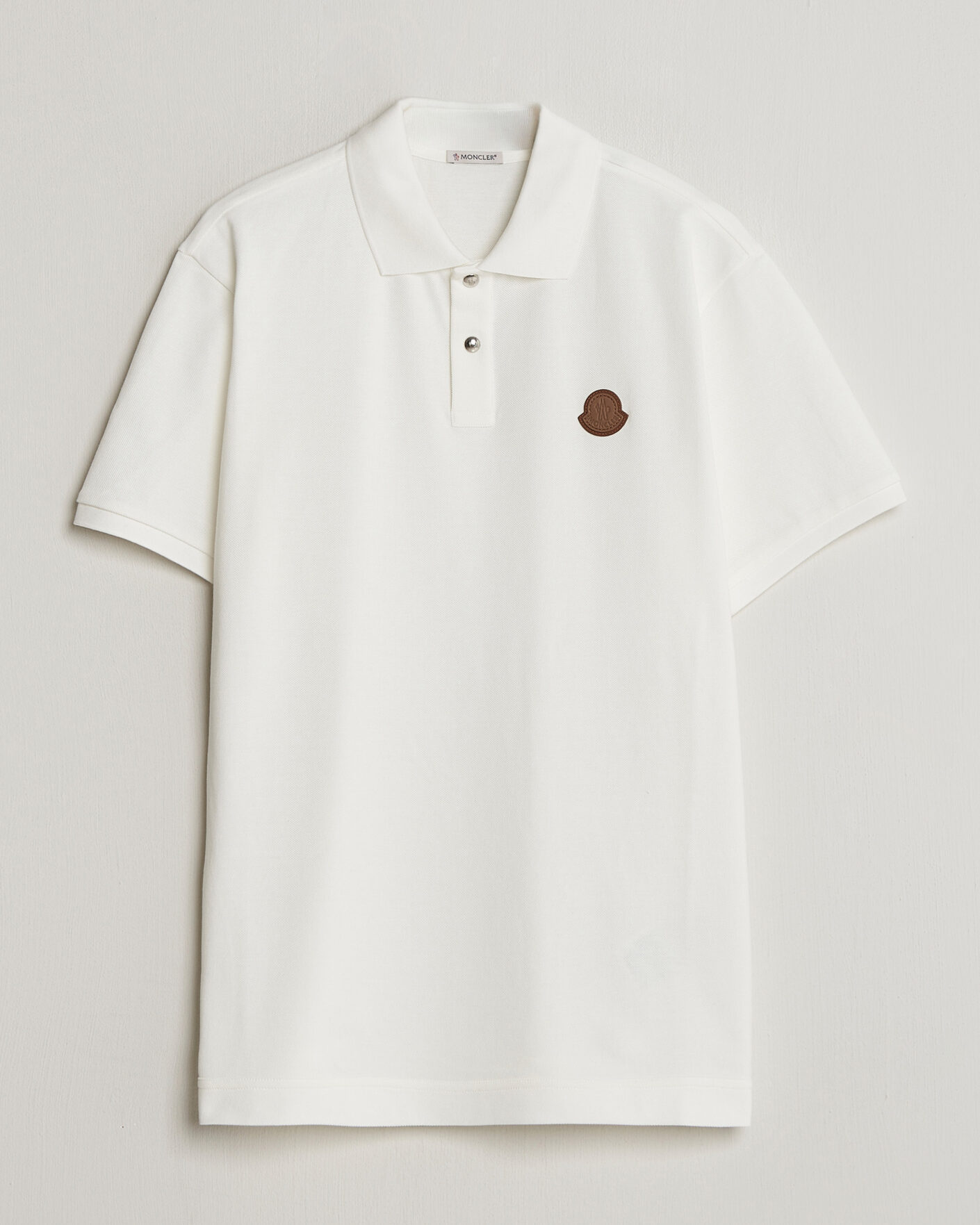 Herr | Pikéer | Moncler | Luxury Logo Polo Off White