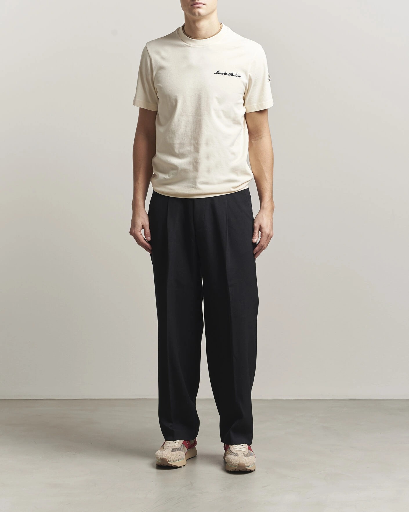 Herr | T-Shirts | Moncler | Signature Logo T-Shirt Off White