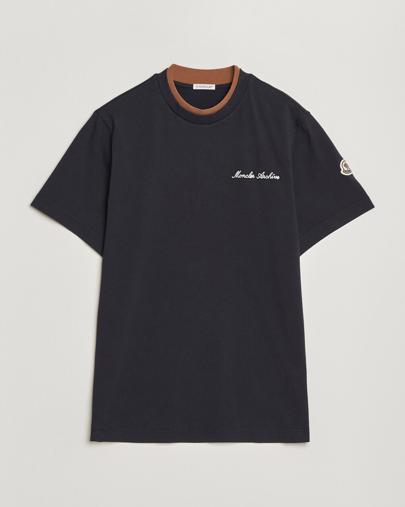 Herr | T-Shirts | Moncler | Signature Logo T-Shirt Navy