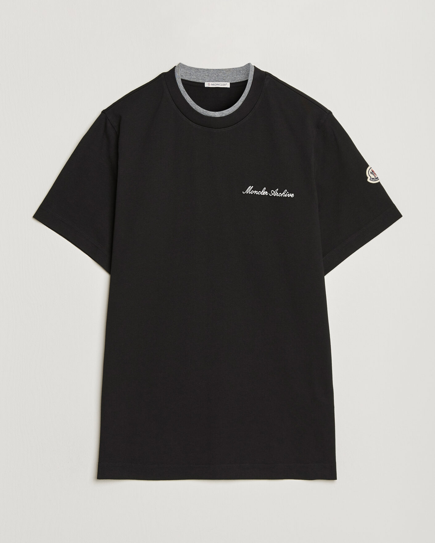 Herr | T-Shirts | Moncler | Signature Logo T-Shirt Black