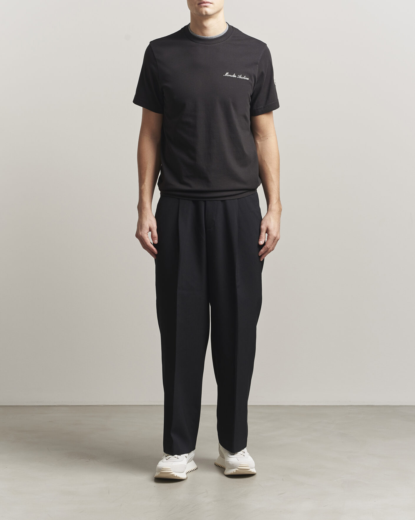 Herr | T-Shirts | Moncler | Signature Logo T-Shirt Black