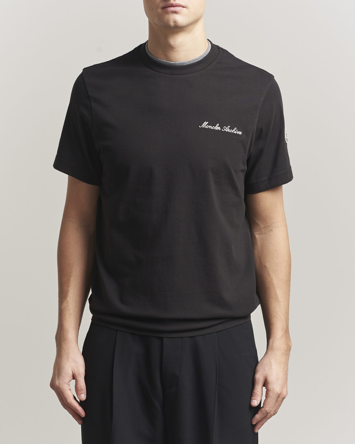 Herr | T-Shirts | Moncler | Signature Logo T-Shirt Black