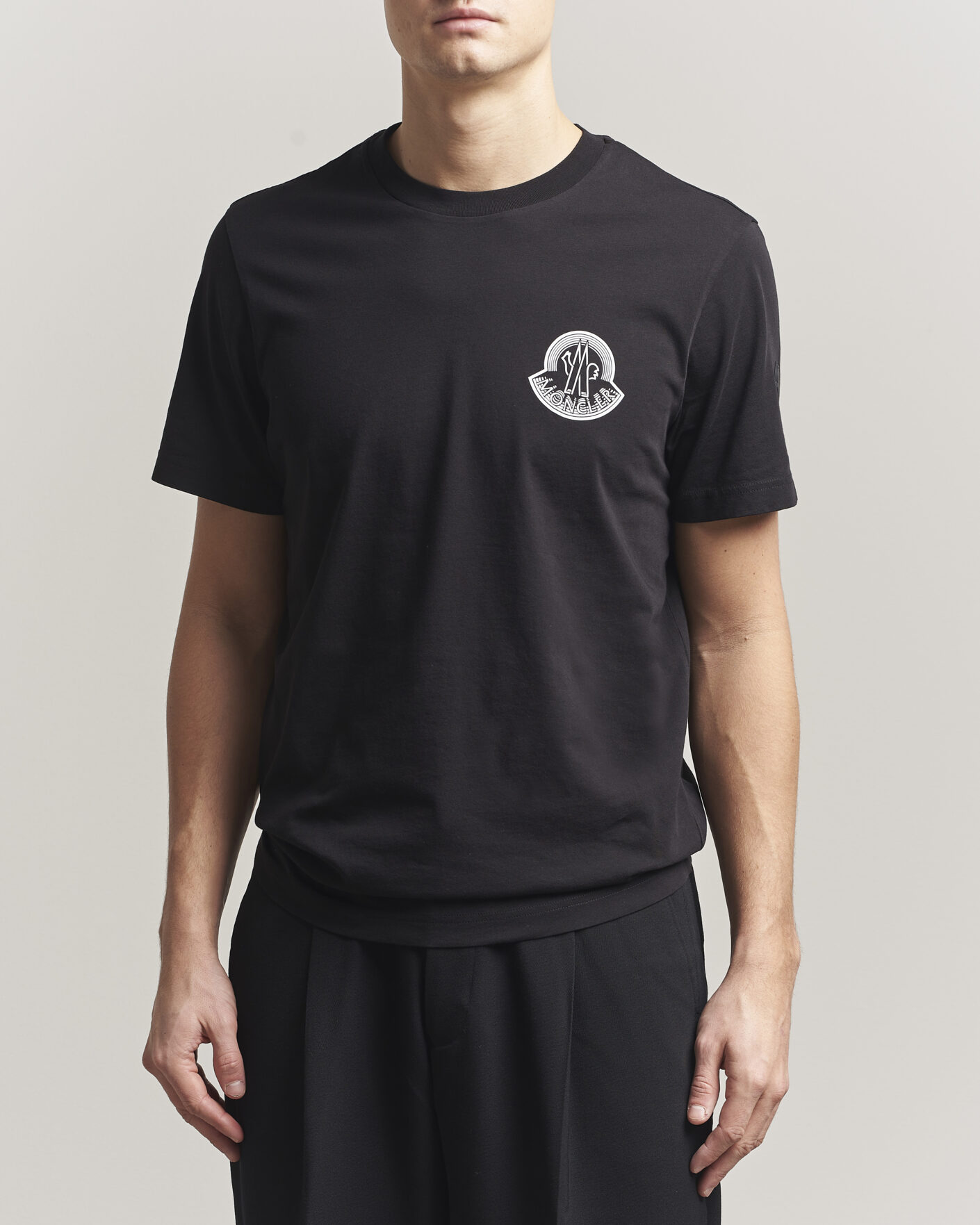 Herr | T-Shirts | Moncler | 3D Logo T-Shirt Black
