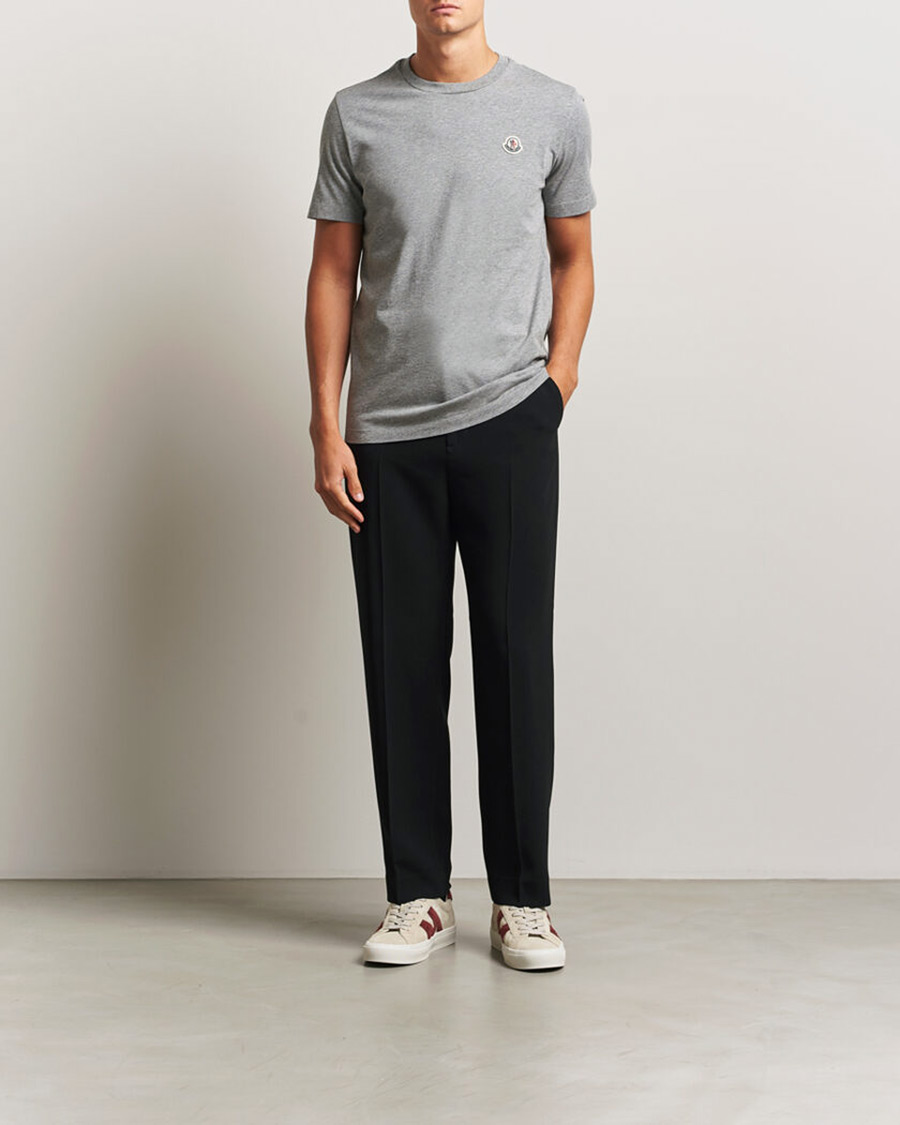 Herr | T-Shirts | Moncler | 3-Pack Logo T-Shirts Black/White/Grey